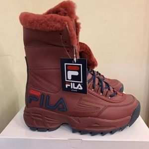 fila boots with fur inside